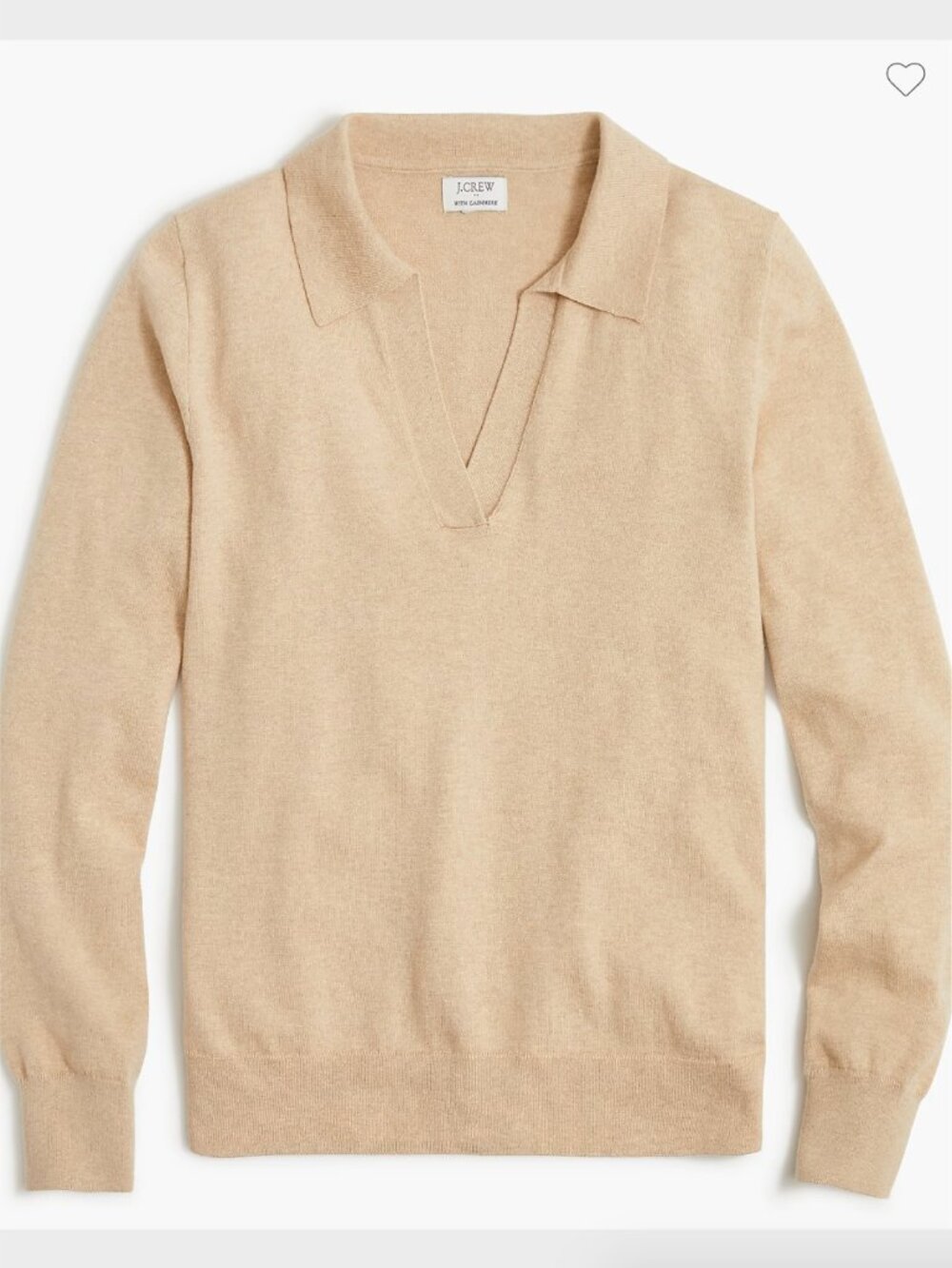 J. Crew Cotton-Blend Polo Sweater in Sable - Size M